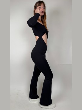 Kombinezon taneczny długi rękaw Kalahari Black LaFitwear