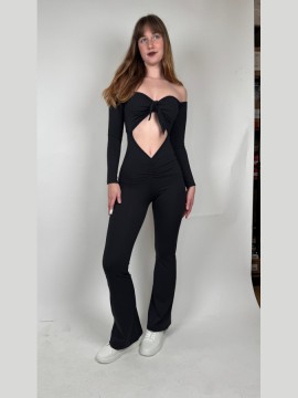 Kombinezon taneczny długi rękaw Kalahari Black LaFitwear