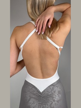 Kombinezon taneczny na ramiączkach Belize Silver LaFitwear