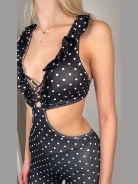 Havana Beige camisole dance jumpsuite LaFitwear