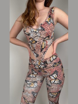 Havana Beige camisole dance jumpsuite LaFitwear