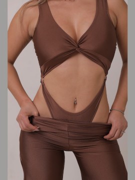 Twist Bottle Green dance bodysuit LaFitwear