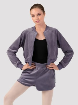 Amanda Velvet Raglan Bomber Jacket J13001 Bloch