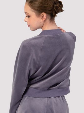 Amanda Velvet Raglan Bomber Jacket J13001 Bloch