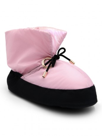 Mini Glam WarmUp Bootie Metallic Light Pink MLK Capezio