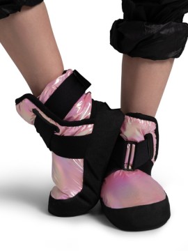 Glam WarmUp Bootie Metallic Light Pink MLK Capezio