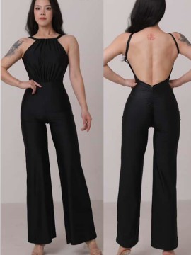 Kombinezon taneczny na ramiączkach Havana Black LaFitwear