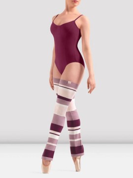 Stripe legwarmers Deep Pink Stripe Bloch