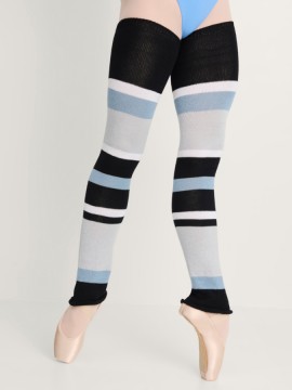 PRZEDSPRZEDAŻ Getry długie w paski - ocieplacze Heather Black Intermezzo