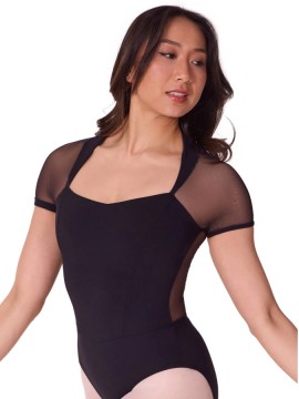 Corset Short Sleeve Leotard Capezio