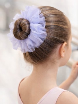 Tiulowa brokatowa gumka do koka 