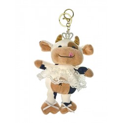 Dancing Cow Ballet Keychain DEFECT