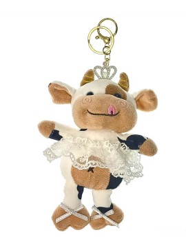Dancing Cow Keychain