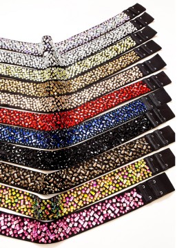 Elastic belt with crystals JillAn Grand Prix