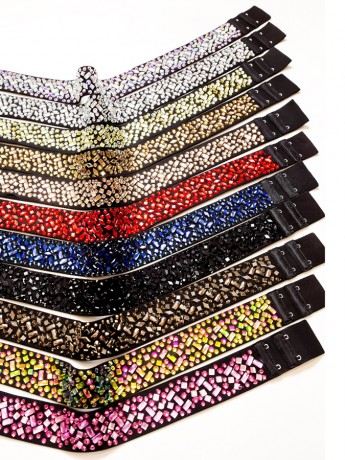 Elastic belt with crystals JillAn Grand Prix