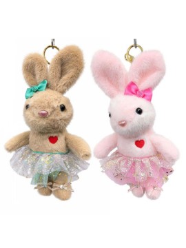 Dancing Rabbit Ballet Keychain