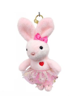 Dancing Rabbit Ballet Keychain