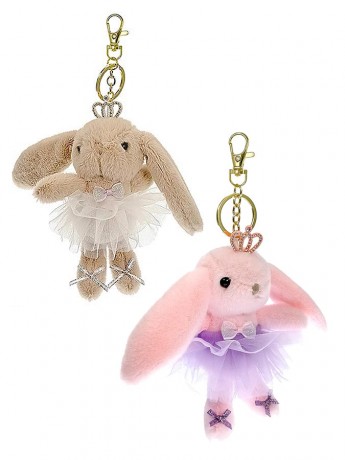 Dancing Hare Ballet Keychain