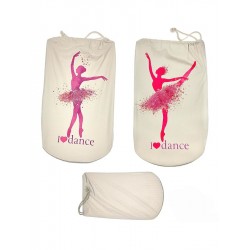 I LOVE DANCE Impression ballet shoes bag