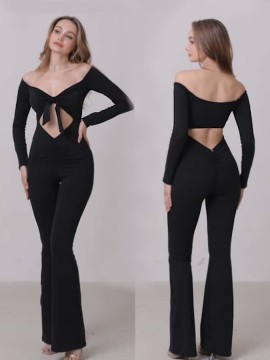 Kombinezon taneczny długi rękaw Santiago Black LaFitwear