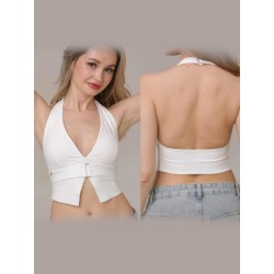 Top taneczny kamizelka Aruba White LaFitwear