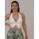 Sporty vest halter top Aruba White LaFitwear