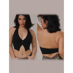 Top taneczny kamizelka Aruba Black LaFitwear