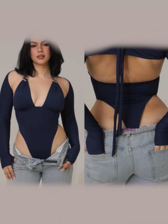 Set taneczny body i bolerko Salta Marine LaFitwear