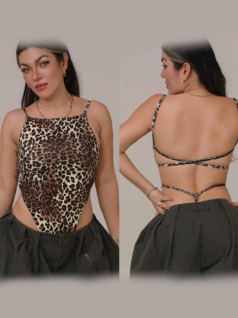 Chile Leopard dance bodysuit LaFitwear