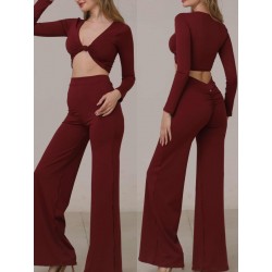 Spodnie z szerokimi nogawkami Campana Ruby LaFitwear