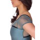 Enchanted Contrast Harmony Short Sleeve Leotard F12611W Capezio