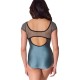 Enchanted Contrast Harmony Short Sleeve Leotard F12611W Capezio