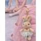 Dancing Rabbit Ballet Keychain