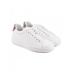 Portdance Groovies MUMBAI White Leather / Leopard sneakers