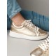 Sneakery Portdance Groovies DUBAI Gold Leather / White Sole