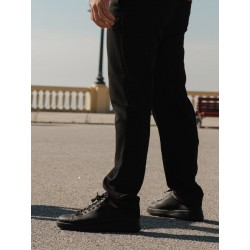 Sneakery Portdance Groovies BERLIN Black Leather / Black Sole