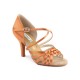 Portdance model PD PRO 001 Dark Tan Satin