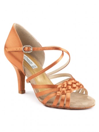 Portdance model PD PRO 001 Dark Tan Satin