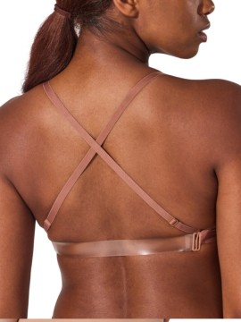 Deep Neck Clear Back Bra 3777W Capezio