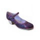 Buty do flamenco M108 Mosaique Correa Peonia Burdeos Box Burdeos 5 cm Begoña Cervera