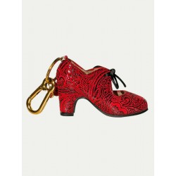 Cachemir Rojo Flamenco Shoe Keychain