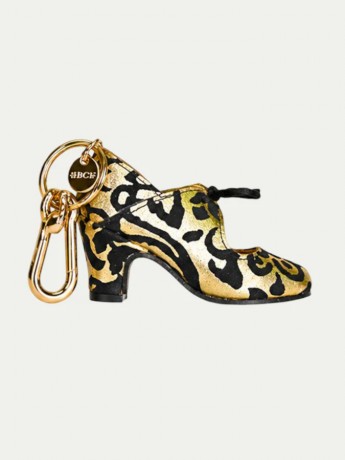 Fantasia oro y negro I Llavero Flamenco Shoe keychain