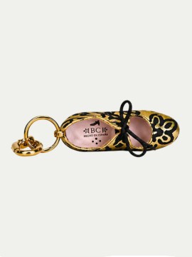 Fantasia oro y negro I Llavero Flamenco Shoe keychain