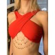 Top taneczny Cristobal Red LaFitwear 