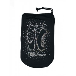 I LOVE DANCE Impression ballet shoes bag