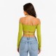 Top taneczny odkryte ramiona Salvador Lime LaFitwear