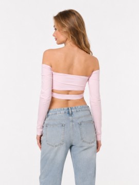 Top taneczny odkryte ramiona Salvador Milky Rose LaFitwear