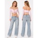 Salvador Milky Rose off-shoulder dance top LaFitwear
