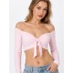 Top taneczny odkryte ramiona Salvador Milky Rose LaFitwear