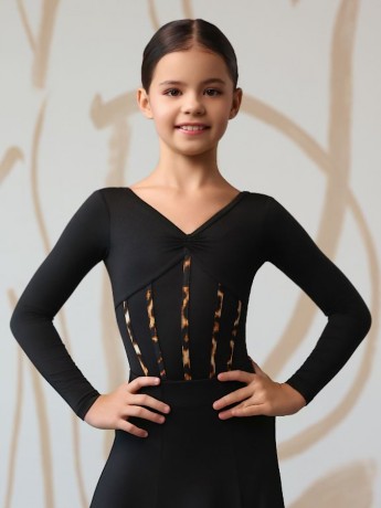 High-neck fringe leotard Kylie Grand Prix
